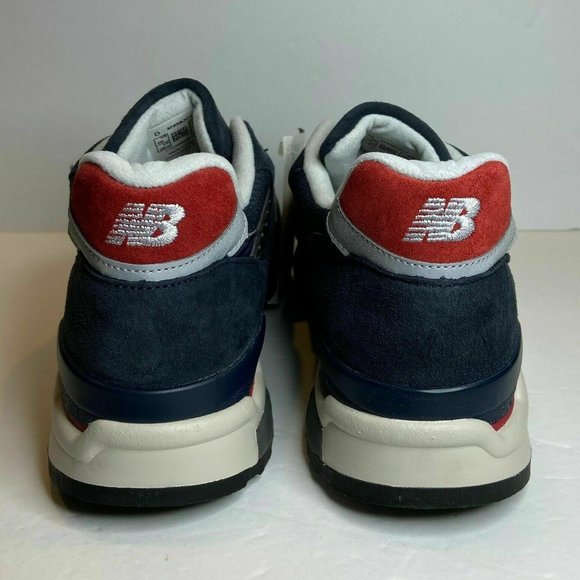 New Balance 998 J Crew X Navy Men's Suede Sneakers - Picture 4 of 8